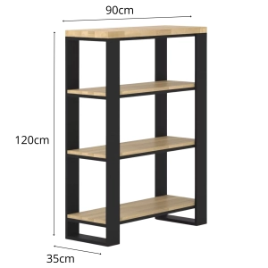 Regał Dębowy 90 × 35 × 200 cm